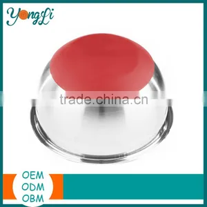 Home Goods Non-Slip Silicone Stainless Steel Fruit Bowl thumbnail-3