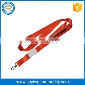 2017 Best Selling Silk Screen Printedred Red Nylon Lanyard thumbnail-1