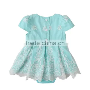 New Arrival Baby Girl Flower Bodysuit Infant Girls Romper With Skirts thumbnail-3