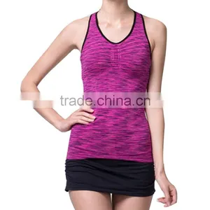 Seamless Running Fancy Tank Tops for Women thumbnail-3