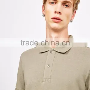 MGOO OEM Fit Plain Polo Shirt Handsome Man's Polo Shirt Custom Colors 100% Cotton Polo Shirts thumbnail-3