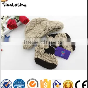NPT48 Tinaluling 2017 New Style Cowboy Hats and Shoes Newborn Baby Photography Props thumbnail-3