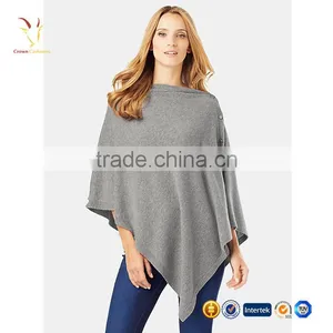 Top 10 Grey Cashmere Wool Poncho Wrap thumbnail-1