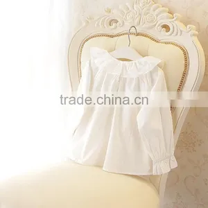 0-3 Years 2017 Wholesale Cotton Summer White Baby Blouses thumbnail-2