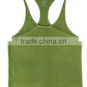 Cotton And Spandex Mens Blank Gym Tank Top thumbnail-3