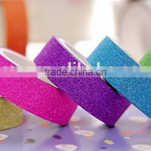 Multicolor Paper Tape Customizable Glitter Paper Tape Different Size Decorative Tape thumbnail-4