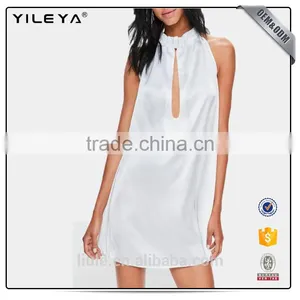 Woman Fashion Summer Evening Dress Latest Sexy Dress Designs One Piece Cotton Loose Swing Dress thumbnail-3