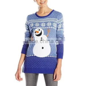 Fashion Casual Christmas Sweater Knitting Patterns Adult Cute Jumper thumbnail-3