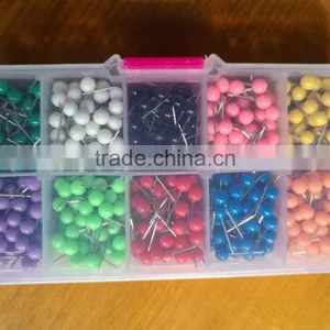 Colorful 1/8 Inch Map Push Pin Map Tack Each Color 100pcs thumbnail-2