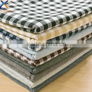 Factory Stock Check Plaid Cotton Shirt Fabric Factory thumbnail-1