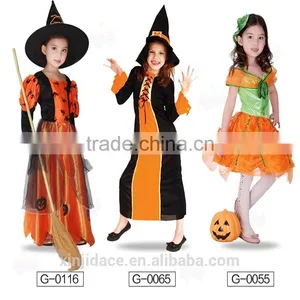 Fashion Baby Halloween Holidays Lace Tutu Pumpkin Costume for Girl thumbnail-6