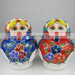 Wood High Quality Handmade Matryoshka Stacking Nesting Doll thumbnail-1