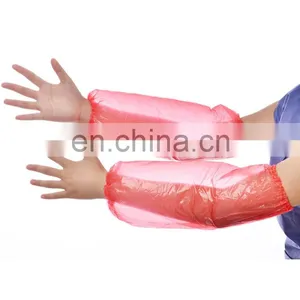 Polythene Soft Economic Waterproof Oil- Proof Disposable PE Over Sleeves thumbnail-1