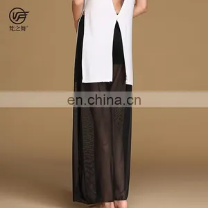 K-4051 Modal and Net Cloth Arabic Plus Size Belly Dance Pant thumbnail-5