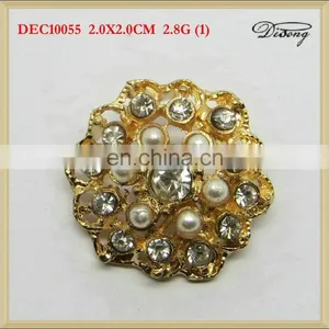 DEC10055 Fany Design Rhinestone Pearl Button,Crystal Rhinestone Button thumbnail-1
