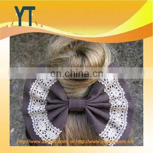Fashion Korean Designs Fabric Bow,2014 Latest Hot Hair Bow for Adults thumbnail-2