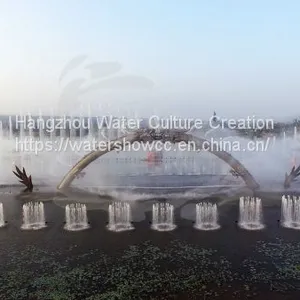 Fountain Show Musioc Dancing Fountian LED Show Fire Show in the River or Lake thumbnail-2