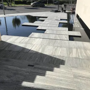 Negro Santiago Granite,G302 ,Dark Grey Waves Veins Granite,grey Granite Wall Pavings,Grey Landscape Granite thumbnail-4