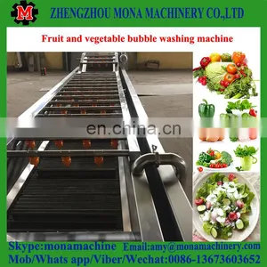 High Speed Ozone Sterilizing Vegetable Washing Machine / Bubble Fruit Washing Machine thumbnail-5