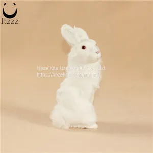 2019 High Quality Simulation Animals Lifelike Rabbit for Home Decoration thumbnail-5