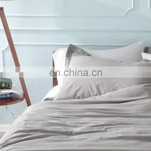 Explosive Products Solid Color Water Wash Cotton King Travel Bedding Duvet Cover Set thumbnail-2