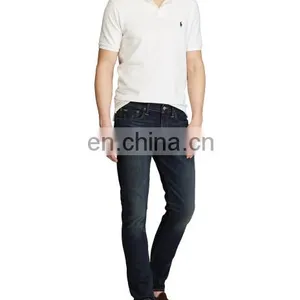 Diznew Custom Large Size Men's Dark Blue Straight Denim Fabrics Jeans thumbnail-3