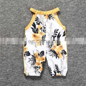 Factory Baby Clothes Summer 100%Cotton Short Sleeves With Prints Newborn Infant Baby Bodysuits Rompers thumbnail-3