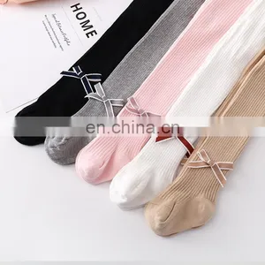 2020 Spring and Autumn Baby Bow Girls Leggings Dance Socks Children's Baby Big pp Pantyhose Boneless thumbnail-2