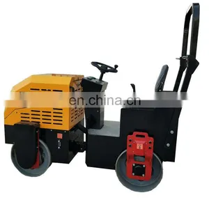 5% off CE Certified Hydraulic Ride on Double Drum 1 Ton Road Roller Compactor Machine for Sale Price thumbnail-6