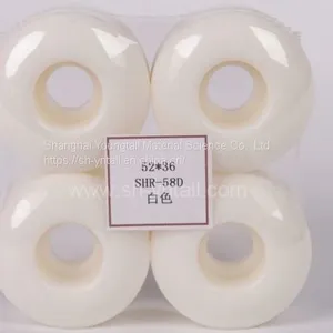 pu Wheels for Skate Board 52*36 Skateboard PU Wheels White pu Wheels for Skateboard Supplier thumbnail-1