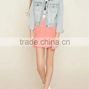 Girls Wearing Short Skirts 2016 Summer Fancy Tassel Fringe Mini Skirt thumbnail-3
