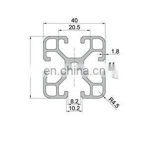 SHENGXIN Light Duty t Slot 4040 Extrusion Aluminium Profile thumbnail-2