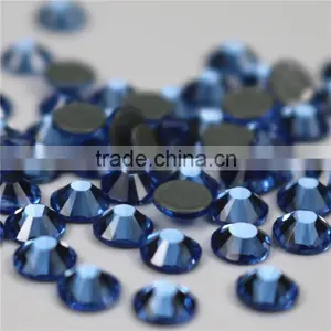 Wholesale Light Blue Hot Fix Rhinestone for Rhinestone Logo Girl Bags Clothes thumbnail-2