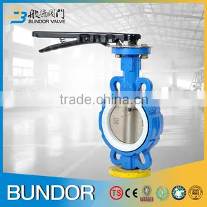 With-Pin Type Wafer Soft Seat Butterfly Valve Cast Iron thumbnail-5