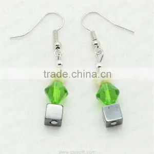 Fashion Hematite Square Beads Earring thumbnail-1