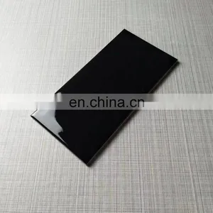 75x150 Nero Black Flat,wavy,beveled Edge Ceramic Glazed Kitchen Bathroom Matte Subway Ceramic Wall Tile OW082 thumbnail-3