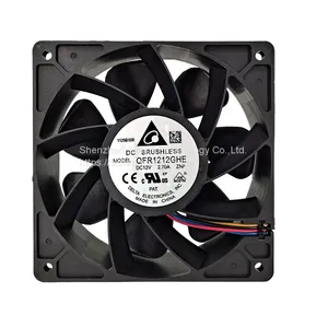 Delta QFR1212GHE High Speed Cooling Fan 120x120x38mm Brushless DC12V 2.7A 7-Blade Fan 12038 thumbnail-1