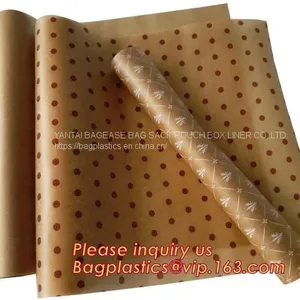 Greaseproof Food Wrap Candy Wrapping Paper,custom Logo Greaseproof Burger Wrapping Parchment Paper,Recyclable Printing Greaseproof thumbnail-5