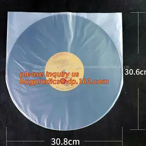 CD Sleeves, CD Bag, Biodegradable Resealable Clear Plastic Cd Sleeves Album Packaging Bags,CD Bag PP Bag CD Protective Film for Disk Bag Pack thumbnail-1