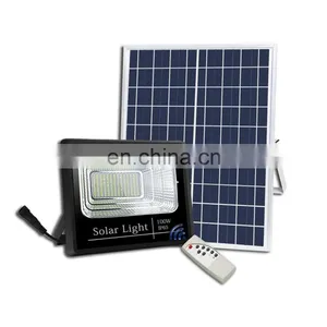 Remote Control Solar Garden Projector Lamp 40W 60W 200W 100W Solar LED Flood Light thumbnail-1