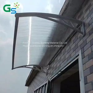 Strong Plastic Bracket UV-protective Polycarbonate Hollow Sheet Door Awning in Factory Price thumbnail-4