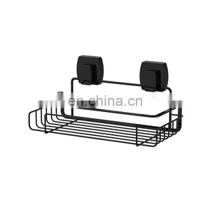 Reusable Wall Mounted Stainless Steel Shower Caddy Organizer Bathroom Storage Rack With Easy Loc Suction thumbnail-5