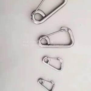Multifunctional Stainless Simple Snap Quick Link Lock Ring Lanyard Hook Carabiner 6-22mm thumbnail-1