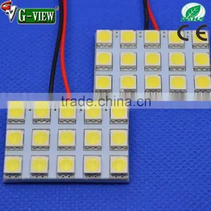 Superbright 12v Auto Led Lighting Doom 15SMD 5050 Car Led Panel Interior Dome Light Bulb thumbnail-1