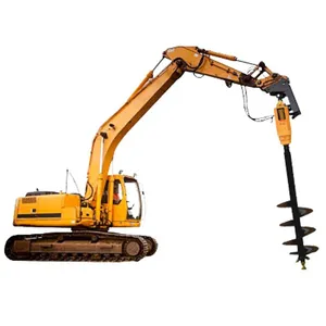 Excavator Spiral Drill Soil Drilling Machine Hydraulic Soil Drill Excavator Accessories Hydraulic Screw Pile thumbnail-2