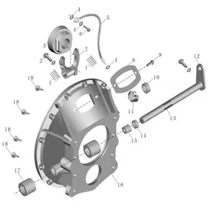 G4700-1004019A4-H Auto Engine Crankshaft Main Bearing Kinglong Bus Rear Crankshaft Bearing thumbnail-4