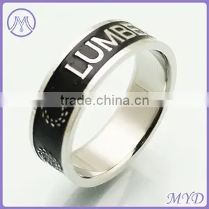 Professional Factory Tension Settling CZ Stone Stainless Steel Finger Ring for Men thumbnail-5