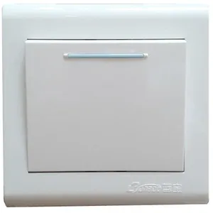 ABS/ PC Panel 10A 1gang 1way Wall Switch for Home thumbnail-1