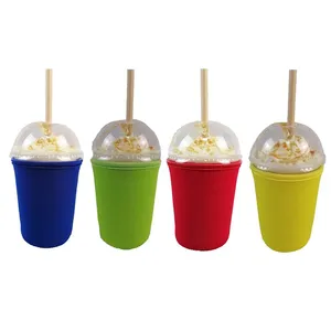 Wholesale Cheap Price 16oz 24oz 32oz Custom Neoprene Coffee Cup Sleeve thumbnail-2