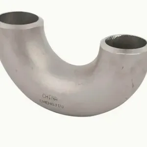 Mirror Polished Stainless Steel Welding 180 Degree Elbow Bend thumbnail-2